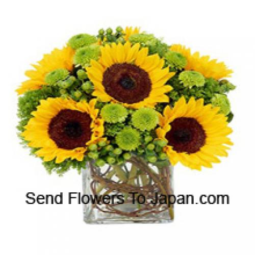 Pretty Sunflowers in Vase