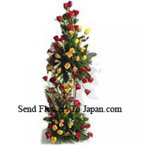 301 Red & Yellow Roses