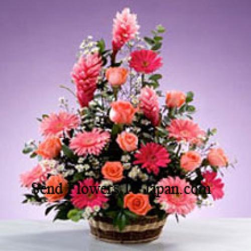 Assorted Stems Flower Basket