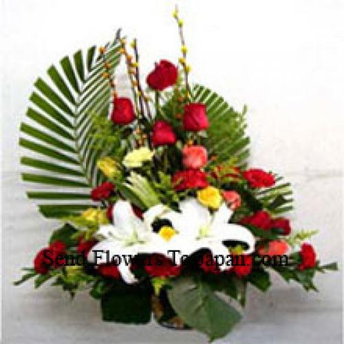 Schattige Assortiment Bloemenmand