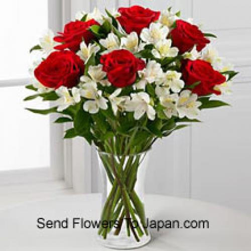 Elegant 7 Red Roses 